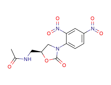 Acetamide, N-[[3-(2,4-dinitrophenyl)-2-oxo-5-oxazolidinyl]methyl]-, (S)-