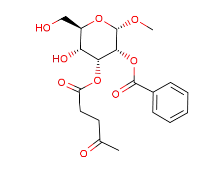 (2S,3R,4R,5R,6R)-5-hydroxy-6-hydroxymethyl-2-methoxy-4-(3-oxobutylcarbonyloxy)-3-phenylcarbonyloxytetrahydro-2H-pyran