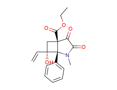 2-Azabicyclo[3.2.0]heptane-5-carboxylic acid,
7-ethenyl-7-hydroxy-2-methyl-3,4-dioxo-1-phenyl-, ethyl ester