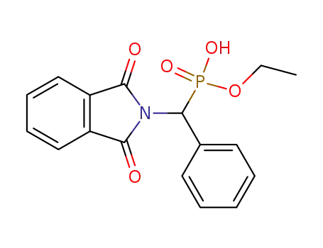 Molecular Structure of 38428-10-3 (Phosphonic acid,
[(1,3-dihydro-1,3-dioxo-2H-isoindol-2-yl)phenylmethyl]-, monoethyl ester)