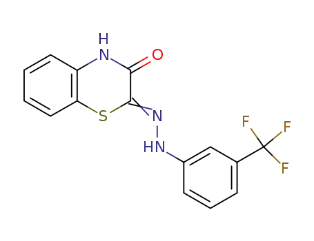 Molecular Structure of 89479-51-6 (2H-1,4-Benzothiazine-2,3(4H)-dione,
2-[[3-(trifluoromethyl)phenyl]hydrazone])