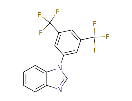 Molecular Structure of 870450-89-8 (1-(3,5-BISTRIFLUOROMETHYLPHENYL)-1H-BENZOIMIDAZOLE)