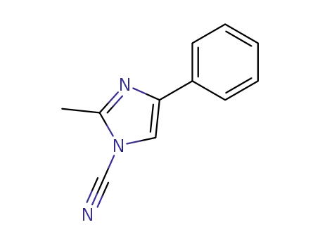 Molecular Structure of 83505-78-6 (1H-Imidazole-1-carbonitrile, 2-methyl-4-phenyl-)