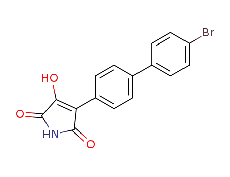 Molecular Structure of 77529-42-1 (4-[4-(4-bromophenyl)phenyl]-5-hydroxy-1H-pyrrole-2,3-dione)