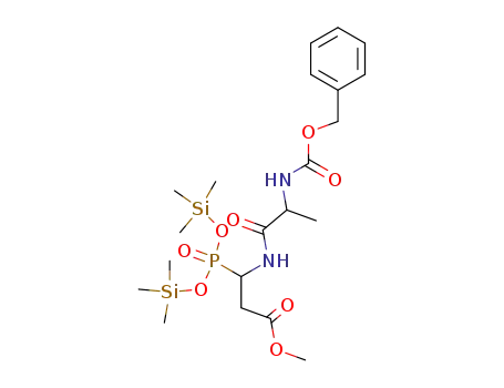 methyl-3,3-bis(trimethylsilyl)phosphono-3-<(N-benzyloxycarbonyl-D,L-alanyl)amino>-propanoate