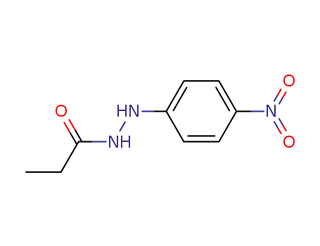 Molecular Structure of 38562-39-9 (Propionic acid 2-(p-nitrophenyl)hydrazide)