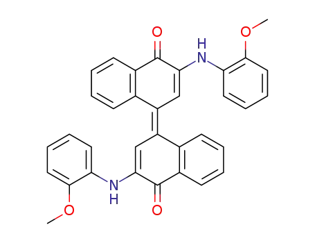 3,3'-Bis-(2-methoxyanilino)-4,4'-dioxo-1,1',4,4'-tetrahydro-1,1'-binaphthyliden