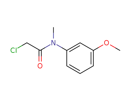 Molecular Structure of 65836-81-9 (2-chloro-N-(3-methoxyphenyl)-N-methylacetamide)