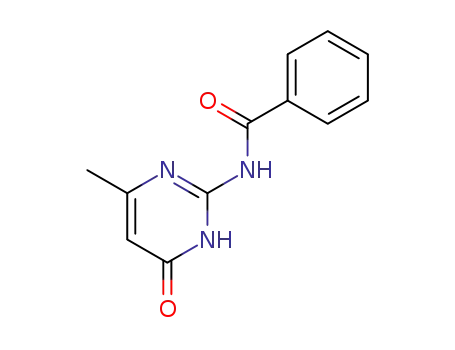 Molecular Structure of 54286-79-2 (benzoylamino-2 methyl-6 1 ou 3H-pyrimidinone-4)