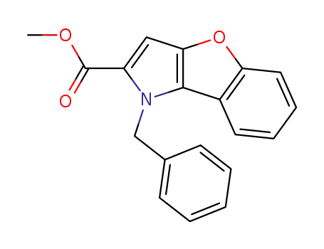 methyl 1-benzylbenzo<b>furo<3,2-b>pyrrole-2-carboxylate