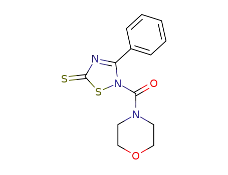Morpholine, 4-[(3-phenyl-5-thioxo-1,2,4-thiadiazol-2(5H)-yl)carbonyl]-