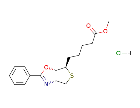 2-phenyl-t-6-(5'-methoxycarbonylbutyl)-cis-3a,4,6,6a-tetrahydrothieno<3,4-d>oxazoline hydrochloride
