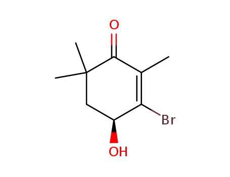 (S)-3-Brom-4-hydroxy-2,6,6-trimethyl-2-cyclohexen-1-on