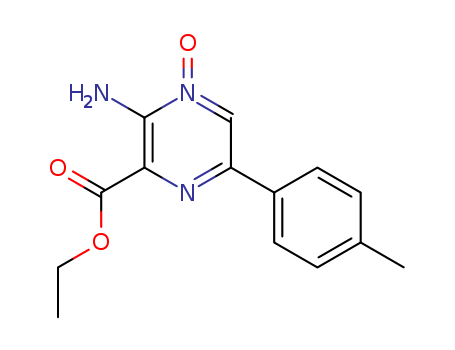 3-AMINO-6-(4-METHYLPHENYL)PYRAZINECARBOXYLIC ACID ETHYL ESTER 4-OXIDE