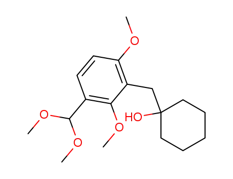 2,6-dimethoxy-3-(dimethoxymethyl)-1-<(1-hydroxycyclohexyl)methyl>benzene