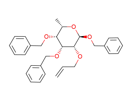 benzyl 2-O-allyl-3,4-di-O-benzyl-6-deoxy-α-L-talopyranoside