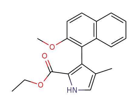 1H-Pyrrole-2-carboxylic acid, 3-(2-methoxy-1-naphthalenyl)-4-methyl-,
ethyl ester