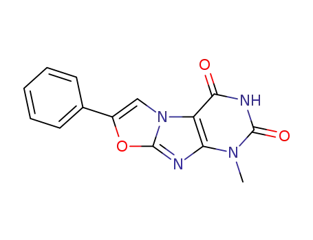 Molecular Structure of 118888-53-2 (1-Methyl-7-phenyl-1H-oxazolo[2,3-f]purine-2,4-dione)
