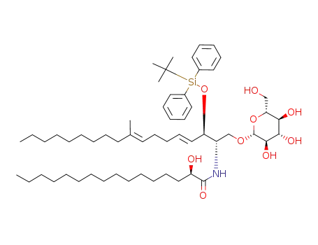 (4E,8E,2S,3R,2'R)-N-2'-hydroxyhexadecanoyl-1-O-β-D-glucopyranosyl-3-O-(t-butyldiphenylsilyl)-9-methyl-4,8-sphingadienine