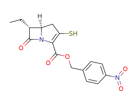 (5R,6R)-6-Ethyl-3-mercapto-7-oxo-1-aza-bicyclo[3.2.0]hept-2-ene-2-carboxylic acid 4-nitro-benzyl ester