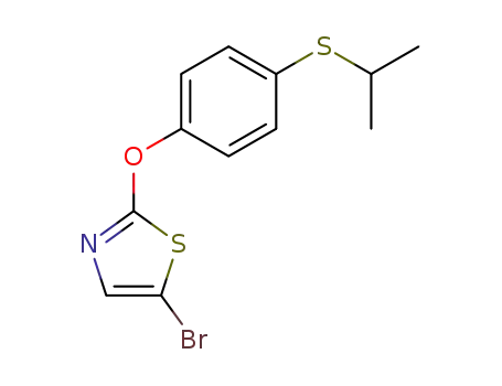 Thiazole, 5-bromo-2-[4-[(1-methylethyl)thio]phenoxy]-