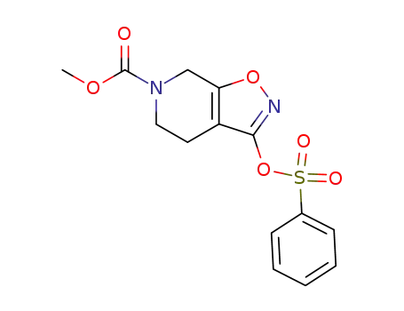 Isoxazolo[5,4-c]pyridine-6(5H)-carboxylic acid,
4,7-dihydro-3-[(phenylsulfonyl)oxy]-, methyl ester