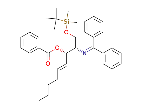 (2S,3S,4E)-2-<N-(diphenylmethylene)amino>-3-O-benzoyl-1-O-(tert-butyldimethylsilyl)-4-nonene-1,3-diol