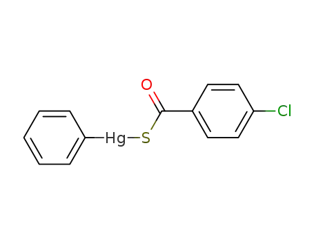 Molecular Structure of 79292-97-0 (ClC<sub>6</sub>H<sub>4</sub>COSHgC<sub>6</sub>H<sub>5</sub>)