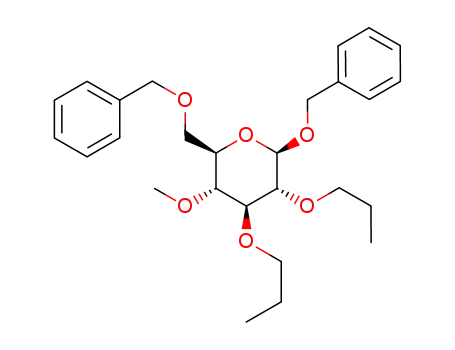 benzyl 6-O-benzyl-4-O-methyl-2,3-di-O-propyl-β-D-glucopyranoside