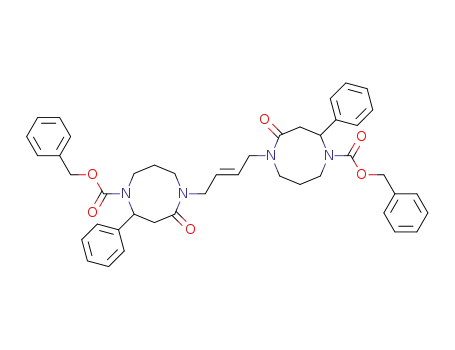 (E)-1,4-bis-(5-benzyloxycarbonyl-2-oxo-4-phenyl-1,5-diazacyclooctanyl)but-2-ene