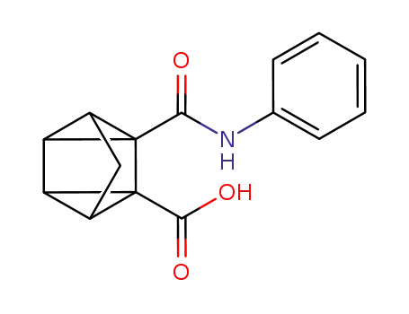 Molecular Structure of 78941-77-2 (5-((Phenylamino(carbonyl)tetracyclo(3.2.0.02,7.04,6)heptane-2-carboxyl ic acid)