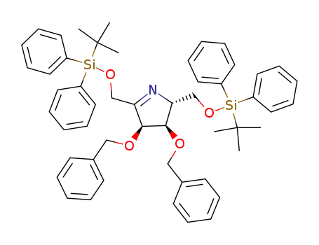 (3S,4R,5R)-3,4-dibenzyloxy-2',5'-di-O-tert-butyldiphenylsilyl-2,5-bis(hydroxymethyl)-δ<sup>2</sup>-pyrroline