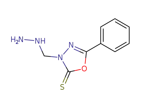 Molecular Structure of 84587-00-8 (1,3,4-Oxadiazole-2(3H)-thione, 3-(hydrazinomethyl)-5-phenyl-)
