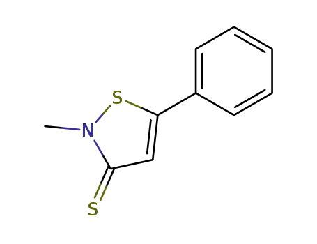 Molecular Structure of 30162-68-6 (3(2H)-Isothiazolethione, 2-methyl-5-phenyl-)