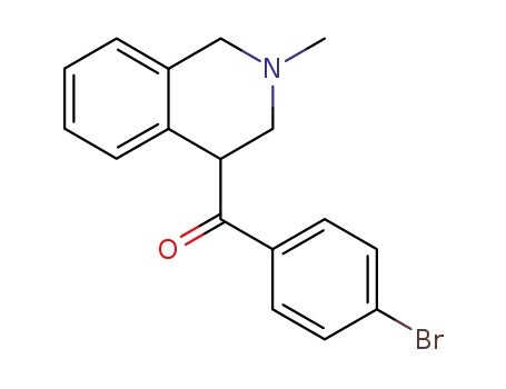 Molecular Structure of 112781-19-8 (Methanone,
(4-bromophenyl)(1,2,3,4-tetrahydro-2-methyl-4-isoquinolinyl)-)