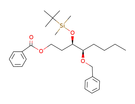 (3S<sup>*</sup>,4S<sup>*</sup>)-1-benzoyloxy-4-benzyloxy-3-tert-butyldimethylsilyloxyoctane