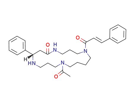 1,5,9,13-Tetraazacycloheptadecan-6-one,13-acetyl-1-[(2E)-1-oxo-3-phenyl-2-propen-1-yl]-8-phenyl-, (8S)-
