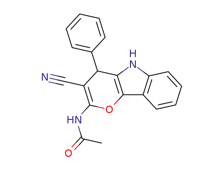 2-acetylamino-4-phenyl-3-cyano-4H-pyrano<3,2-b>indole