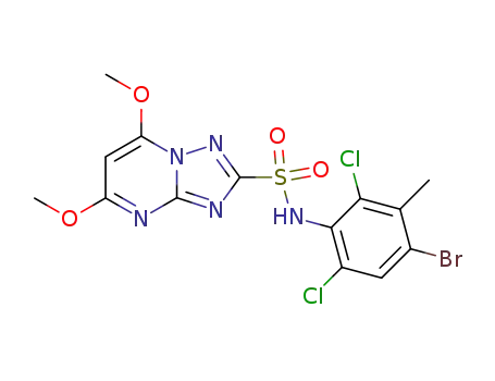 N-(4-bromo-2,6-dichloro-3-methylphenyl)-5,7-dimethoxy-1,2,4-triazolo<1,5-a>pyrimidine-2-sulfonamide