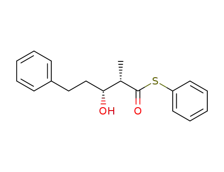 3-hydroxy-2-methyl-5-phenyl-pentanethioic acid S-phenyl ester