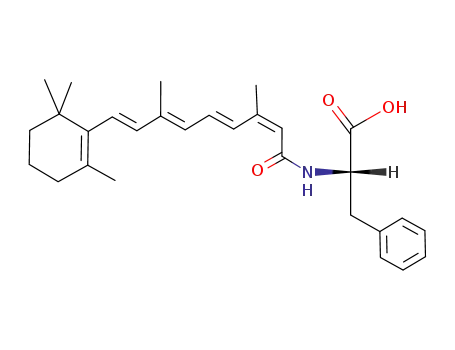 Molecular Structure of 110769-94-3 (N-(13-cis-retinoyl)-L-phenylalanine)