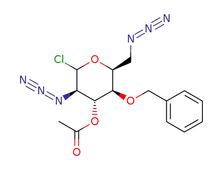3-O-acetyl-2,6-diazido-4-O-benzyl-2,6-dideoxy-L-idopyranosyl chloride