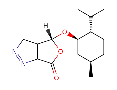 4-(1-menthyloxy)-3,3a,4,6a-tetrahydro-6H-furo<4,5-c>-pyrazol-6-one