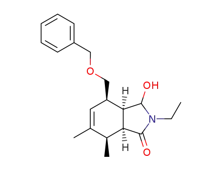 1-hydroxy-2-ethyl-5α,6-dimethyl-8α-<(benzyloxy)methyl>-1,2,4β,5β,8β,9β-hexahydro-3H-isoindol-3-one