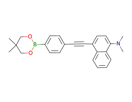 {4-[4-(5,5-dimethyl[1,3,2]dioxaborinan-2-yl)-phenylethynyl]naphthalen-1-yl}dimethylamine