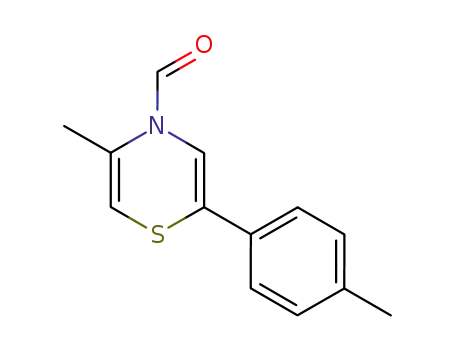 4H-1,4-Thiazine-4-carboxaldehyde, 5-methyl-2-(4-methylphenyl)-