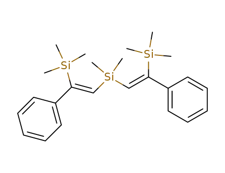 Molecular Structure of 132179-84-1 (Silane, dimethylbis[2-phenyl-2-(trimethylsilyl)ethenyl]-, (Z,Z)-)