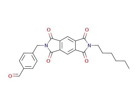 N-hexyl-N'<(4-formylphenyl)methyl>1,2:4,5-benzenebis(dicarboximide)