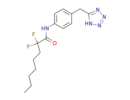 Octanamide, 2,2-difluoro-N-[4-(1H-tetrazol-5-ylmethyl)phenyl]-