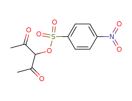 Molecular Structure of 124716-87-6 (2-<<(p-Nitrophenyl)sulfonyl>oxy>-2,4-pentanedione)